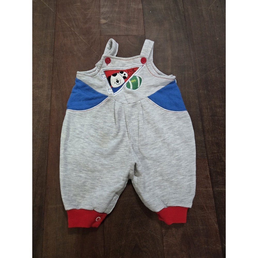 Vintage Buster Brown Baby Romper – Size 3 to 6M Boys Puppy Sports